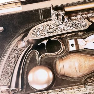 Détail d'un pistolet de duel. 1850