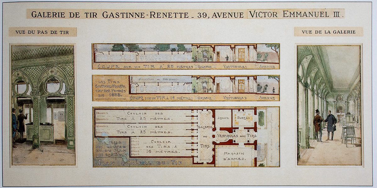 Galerie de tir Gastinne Renette au 19ème siècle.