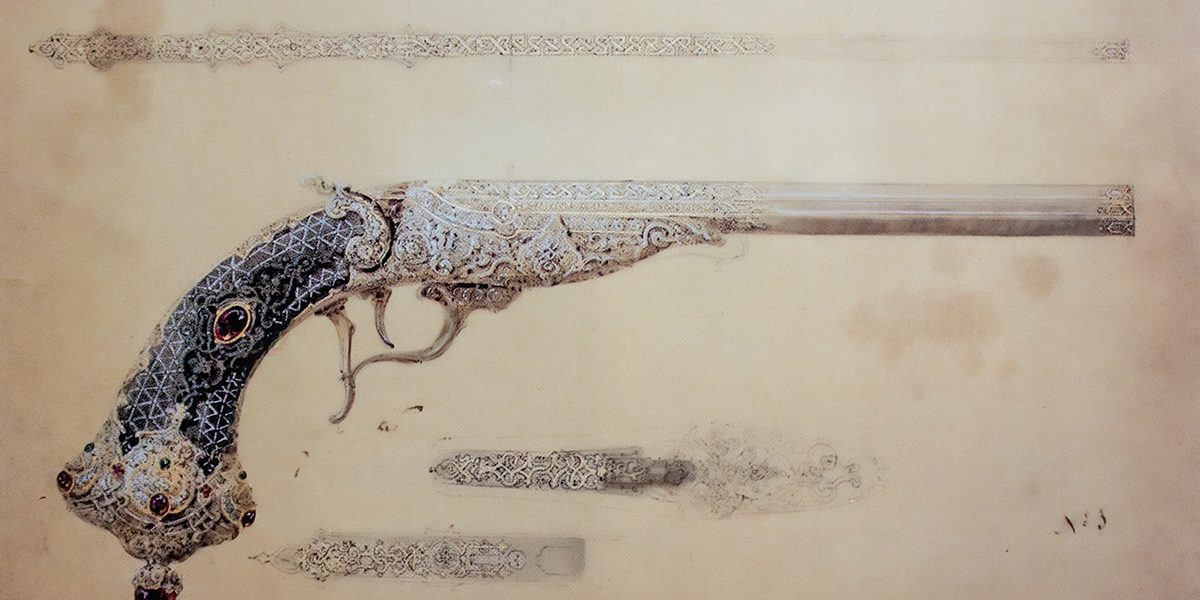 Pistolet à percussion centrale